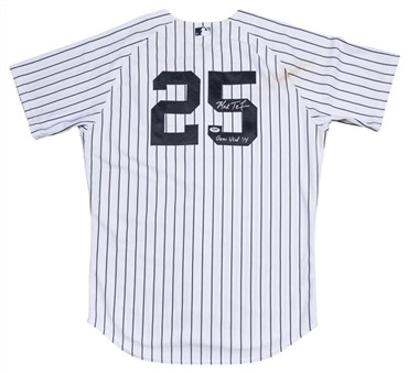 2014 Mark Teixeira Game Used & Signed New York Yankees Jersey Used on 8/10/14 (MLB Authenticated, Yankees-Steiner, & PSA/DNA)
